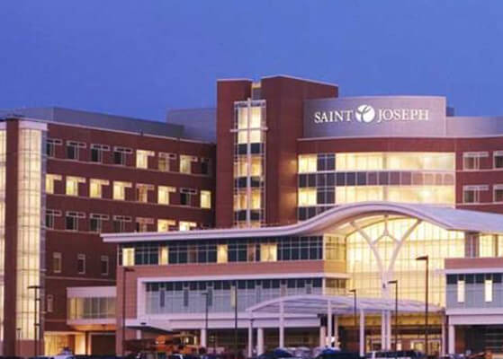 Entrance of Saint Joseph's Regional Medical Center